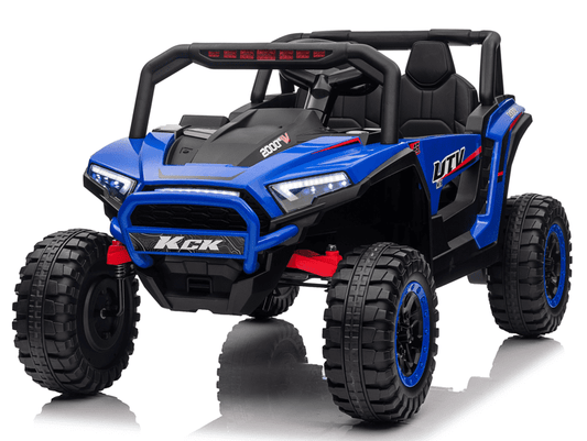 VIBESPARK 24V 2 Seater Ride on Car with Remote Control, Powered Ride on UTV Toys for Boys, Girls, Ages 3-8, Electric Car w/ Colorful LED Lights, Bluetooth, MP3, USB, 5MPH