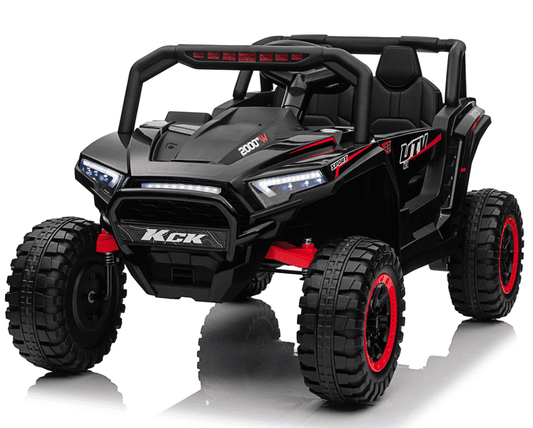 VIBESPARK 24V 2 Seater Ride on Car with Remote Control, Powered Ride on UTV Toys for Boys, Girls, Ages 3-8, Electric Car w/ Colorful LED Lights, Bluetooth, MP3, USB, 5MPH