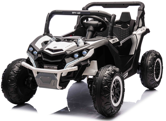 VIBESPARK 24V Powered Ride on Car 2WD/4WD Switchable, 2 Seater Ride on UTV with 3-Speed Remote Control, 4-Wheeler Kids Electric Toy for 3-8, Bluetooth, Music, USB, LED Lights, Spring Suspension