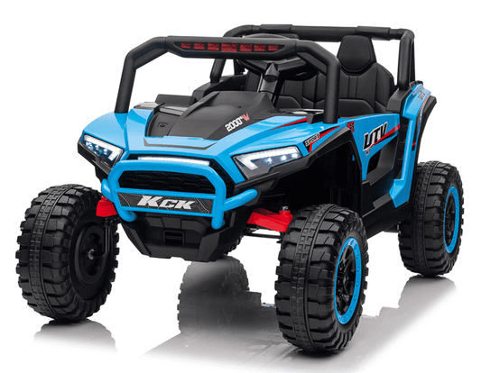 VIBESPARK 24V 2 Seater Ride on Car with Remote Control, Powered Ride on UTV Toys for Boys, Girls, Ages 3-8, Electric Car w/ Colorful LED Lights, Bluetooth, MP3, USB, 5MPH