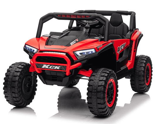 VIBESPARK 24V 2 Seater Ride on Car with Remote Control, Powered Ride on UTV Toys for Boys, Girls, Ages 3-8, Electric Car w/ Colorful LED Lights, Bluetooth, MP3, USB, 5MPH