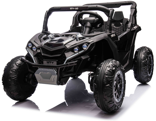 VIBESPARK 24V Powered Ride on Car 2WD/4WD Switchable, 2 Seater Ride on UTV with 3-Speed Remote Control, 4-Wheeler Kids Electric Toy for 3-8, Bluetooth, Music, USB, LED Lights, Spring Suspension